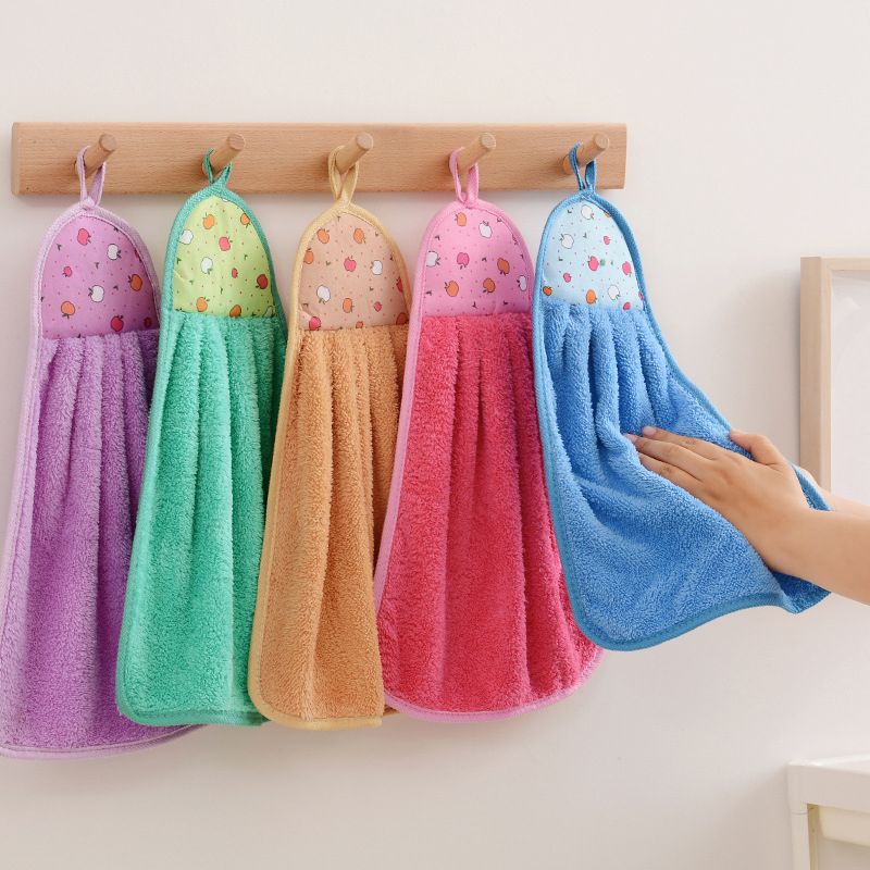 Golf Towel - 4 個の小さなハンドタオルキッチンバスルーム用コーラルベルベットソフト速乾性吸収性クリーニングクロスホームサウナテリータオル
