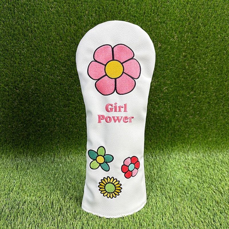 フラワーゴルファー ギフト ゴルフクラブヘッドカバー ホワイ - Golf Driver のレビューと価格