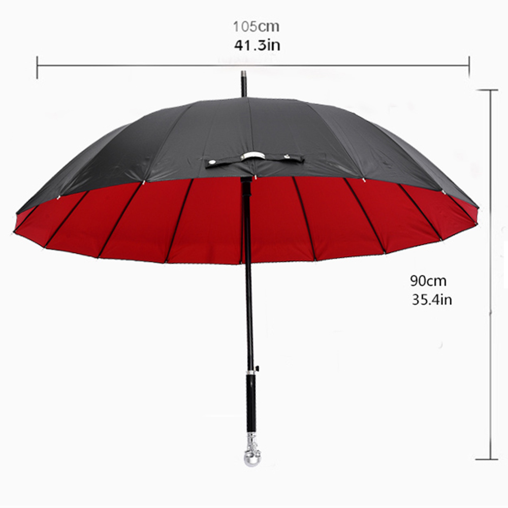 シルバースカル傘高級ロングハンドル晴れ傘 UV 保護男性女性 - Golf Umbrella Large のレビューと価格
